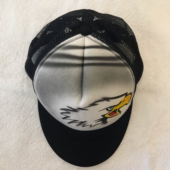 Cobra Eagle Youth Adjustable Black Mesh SnapBack Trucker Cap - Picture 4 of 13